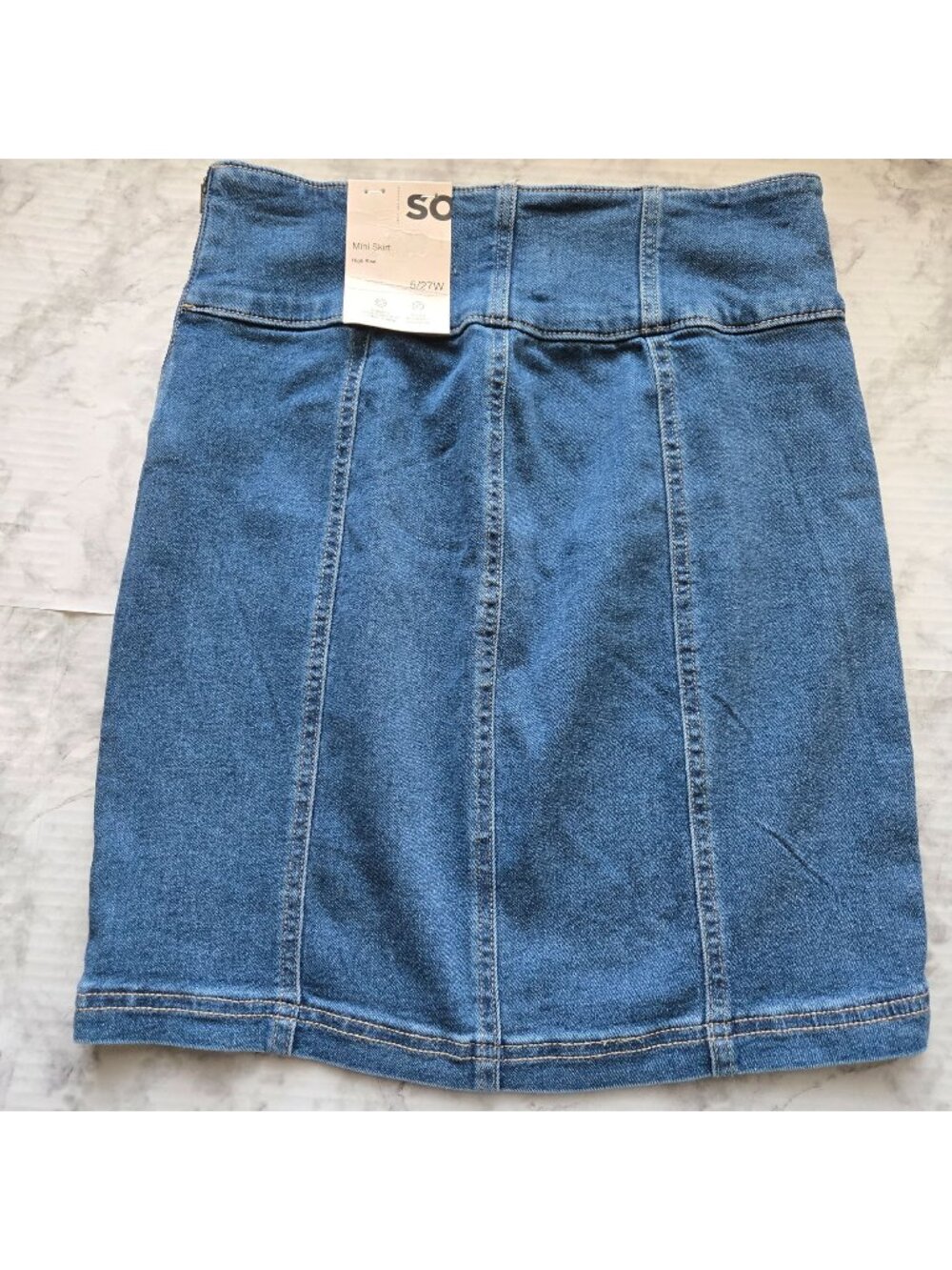 NWT SO® Front Slit Mini Skirt Junior's Sz 5/27 (SKU 26-0140)